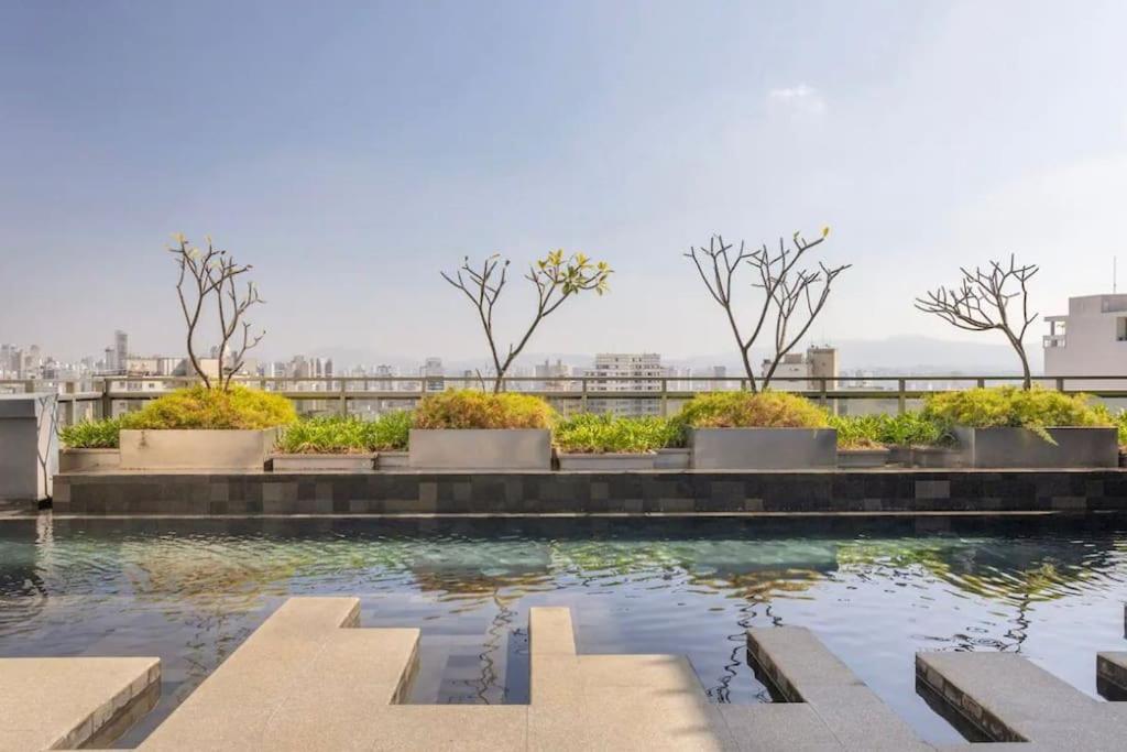 상파울루 Studio Com Vista Incrivel 22º Andar 아파트 외부 사진