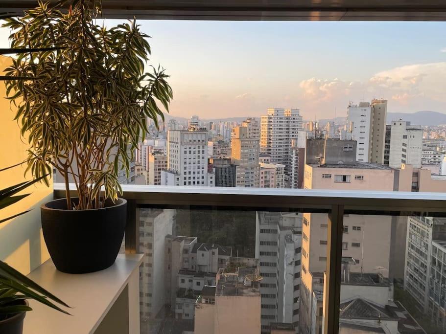 상파울루 Studio Com Vista Incrivel 22º Andar 아파트 외부 사진