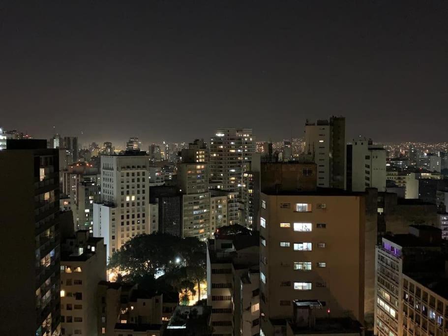 상파울루 Studio Com Vista Incrivel 22º Andar 아파트 외부 사진